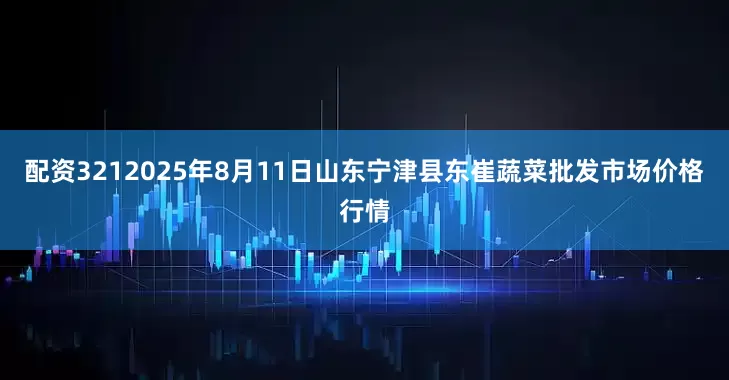 配资3212025年8月11日山东宁津县东崔蔬菜批发市场价格行情
